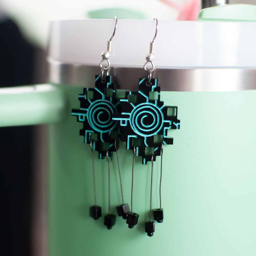 Twilight Portal Moon Element Chandelier Earrings