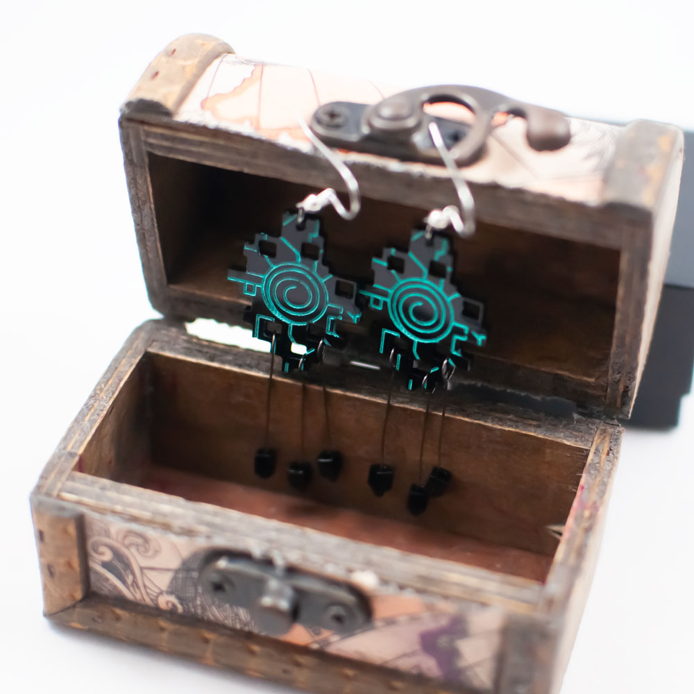 Twilight Portal Moon Element Chandelier Earrings