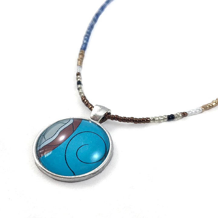 Grounding Water - Turtle Splash Water Element Beaded Necklace