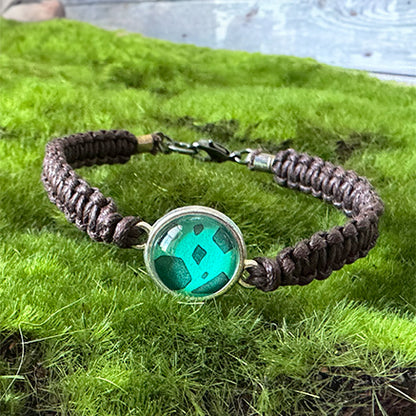 Protective Tree - Bulb of Life Wood Element Square Knot Cord Bracelet