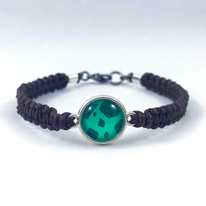 Protective Tree - Bulb of Life Wood Element Square Knot Cord Bracelet