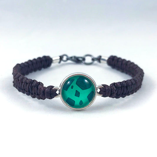 Protective Tree - Bulb of Life Wood Element Square Knot Cord Bracelet