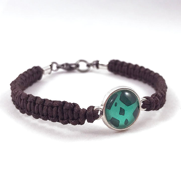 Protective Tree - Bulb of Life Wood Element Square Knot Cord Bracelet