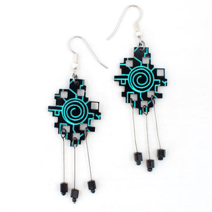 Twilight Portal Moon Element Chandelier Earrings
