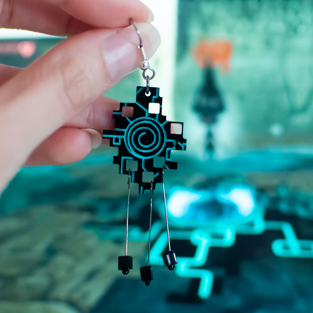 Twilight Portal Moon Element Chandelier Earrings