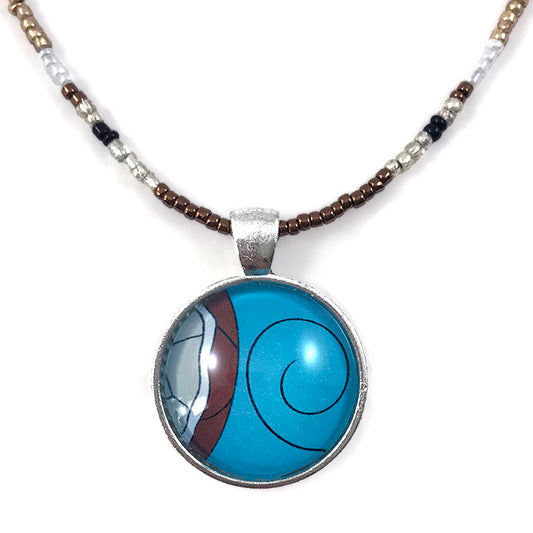 Grounding Water - Turtle Splash Water Element Beaded Necklace