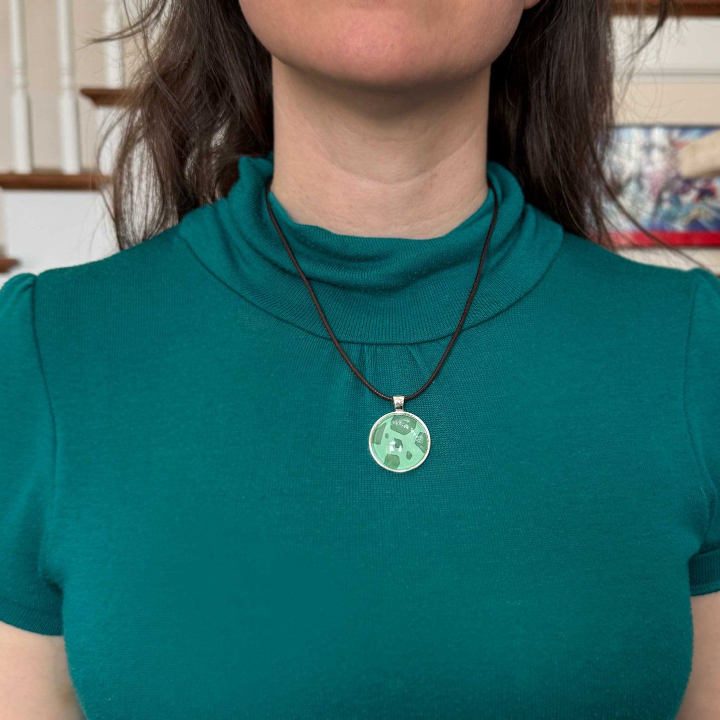 Cozy Canopy - Bulb of Life Wood Element Cord Necklace