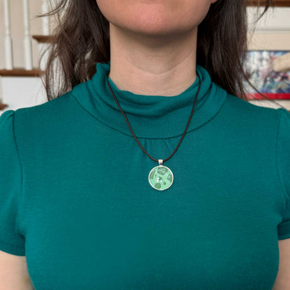 Cozy Canopy - Bulb of Life Wood Element Cord Necklace