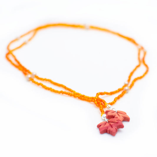 Sugar Maple Leaf Multi-wear Lariat Necklace: Autumn Equinox Collection