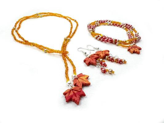 Versatile Sugar Maple Autumn Equinox Complete Jewelry Set